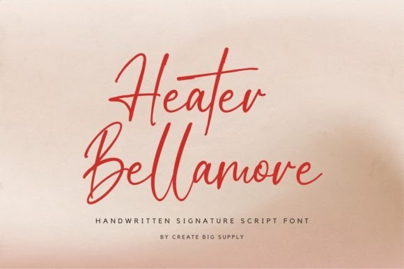 A Design Journey with the Heater Bellamore Signature Font