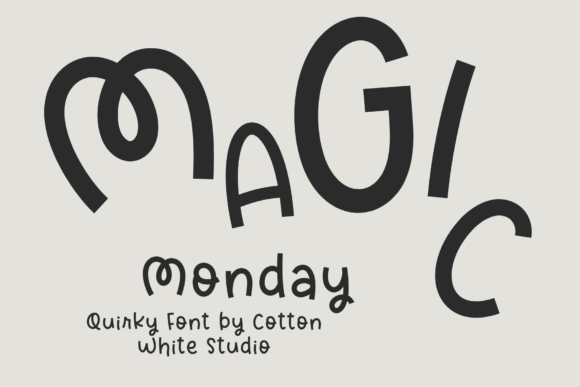 A Playful Font for Editorial Design That Feels Like Magic Monday
