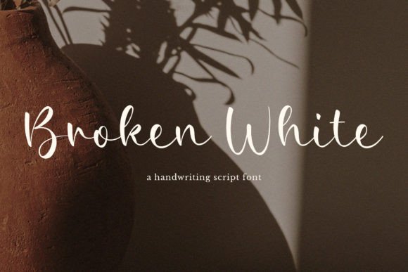 Broken White Font: A Handwritten Script for Authentic Business Branding