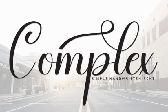 Complex: The Sophisticated Handwritten Font for Maker Elegance