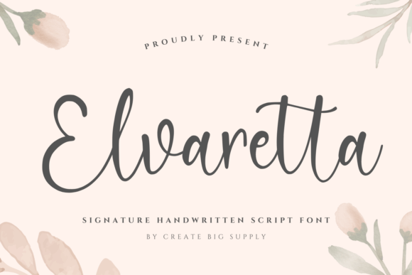 Elvaretta: A Script Font for Authentic Branding Stories