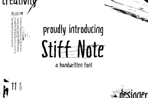 Embracing Handmade Charm with the Stiff Note Font