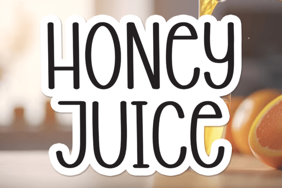 Honey Juice: An Editorial Font with Flowing Character