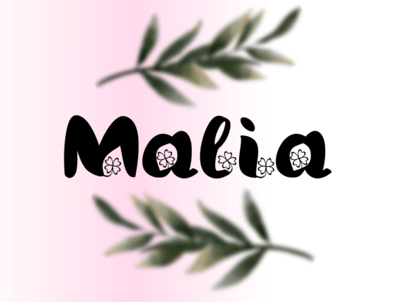 Malia Typeface: A Handwritten Font for Web Design