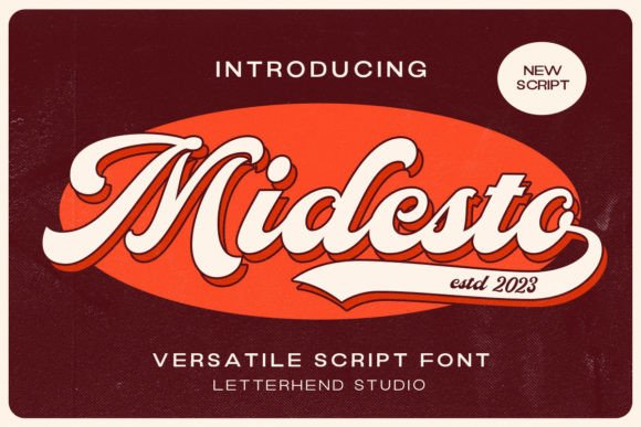Midesto: A Vintage Font for Editorial Identity