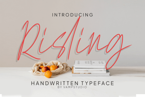 Risling: A Script Font for Serene Editorial Designs