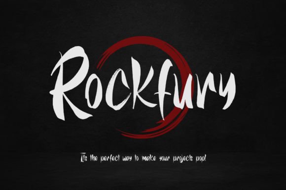 Rockfury: The Dry Brush Font for Authentic Crafters