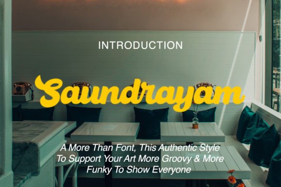Saundrayam: A Retro Script Font for Brand Storytelling