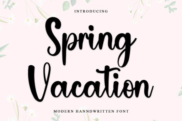 Spring Vacation Font: A Timeless Handwritten Typeface for Crafters