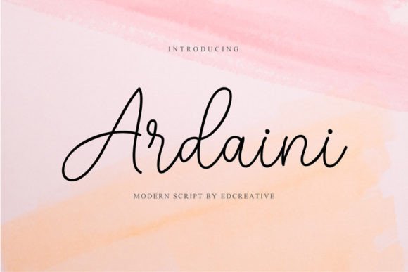 The Elegant Character of the Ardaini Font