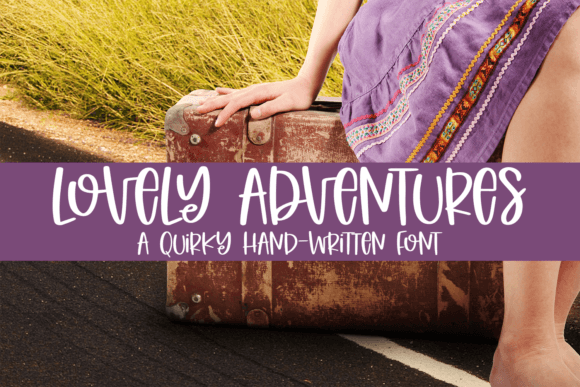 The Lovely Adventures Font: A Handcrafted Typeface for Editorial Personality